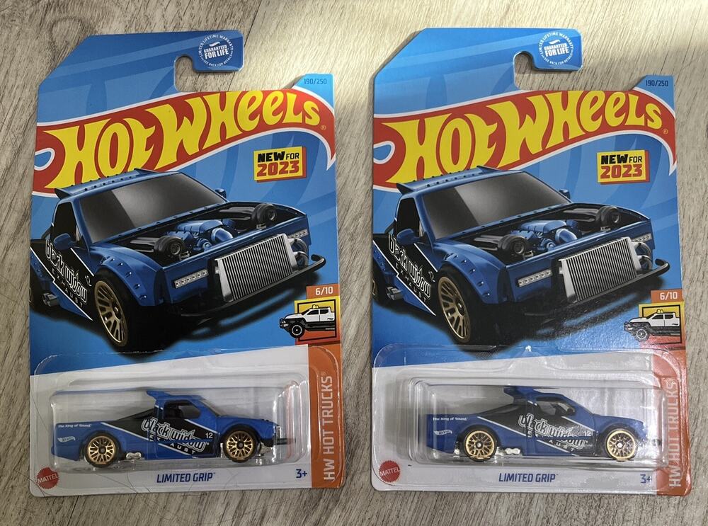 Hot Wheels Limited Grip Blue #190 - 2023 HW Hot Trucks